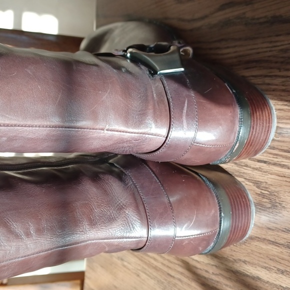 VIA SPIGA Kacey  Leather Riding Boots, Brown, never worn - Picture 5 of 10